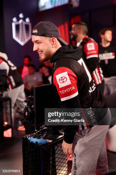 KayAus of Blazer5 Gaming looks on during the 2023 NBA 2K League 3v3 Tournament on May 10, 2023 at District E Gaming in Washington, DC. NOTE TO USER:...