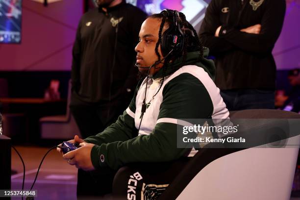 Cooks of Blazer5 Gaming plays during the 2023 NBA 2K League 3v3 Tournament on May 10, 2023 at District E Gaming in Washington, DC. NOTE TO USER: User...