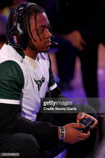 JohhnyRed of Buck Gaming plays during the 2023 NBA 2K League 3v3 Tournament on May 10, 2023 at District E Gaming in Washington, DC. NOTE TO USER:...