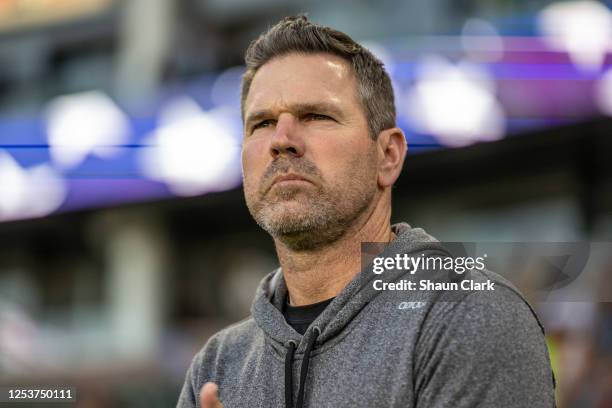 Head Coach Greg Vanney of Los Angeles Galaxy during the 2023 U.S. Open Cup Round of 32 match between Los Angeles Galaxy and Seattle Sounders at...