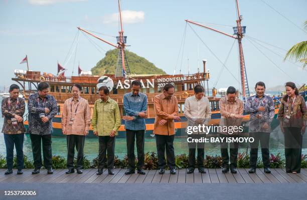 Brunei's Minister of Finance and Economy Amin Liew Abdullah, Indonesia's Coordinating Ministry for Economic Affairs Airlangga Hartarto, President of...