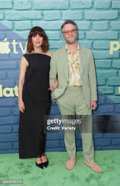 Rose Byrne and Seth Rogen at the premiere of "Platonic" held at Regal LA Live on May 10, 2023 in Los Angeles, California.