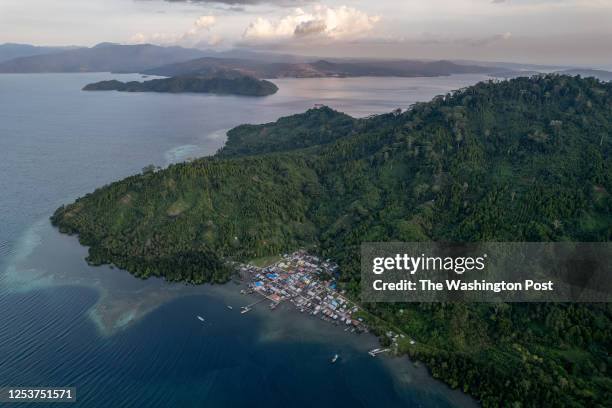 Villages Alam Pelita and Soa Sangaji, District of West Obi, Obilatu Island , South Halmahera Regency, Tuesday, Oct. 18, 2022. The area opposite Alam...