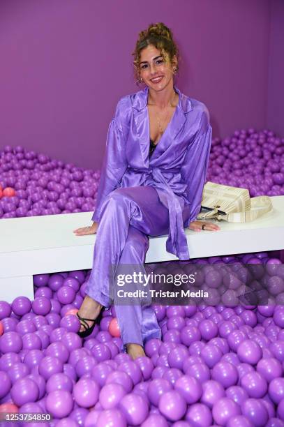 Sarah Engels during the TK Maxx onlineshop opening celebration at Supercandy Pop Up Museum on May 10, 2023 in Cologne, Germany.