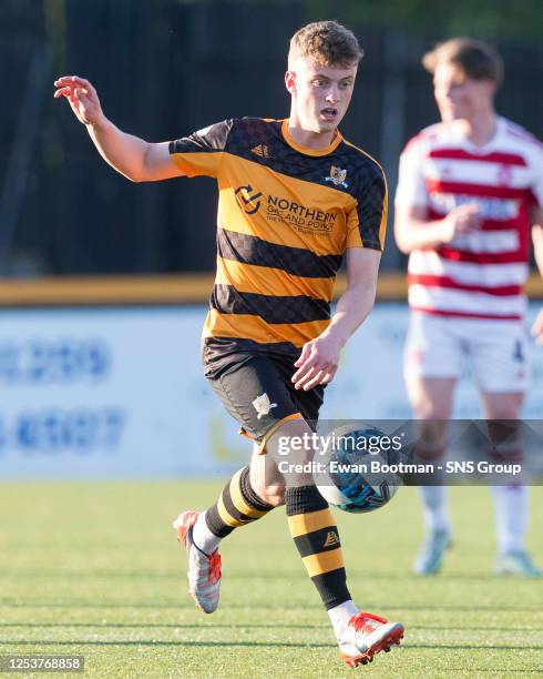 Murray Miller of Alloa during a cinch Championship play-off semi final first leg match between Alloa Atheltic and Hamilton Academical at the...