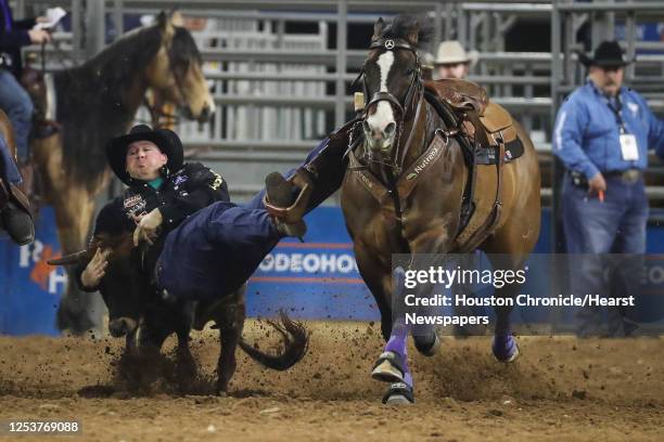 Us Rodeo Steer Wrestling 2 Photos and Premium High Res Pictures - Getty ...