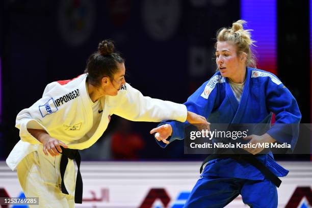 Kim Polling of Netherlands competes against Barbara Matic of Croatia in Women's -70kg during the World Judo Championships 2023 - Day 5 on 11 May,...