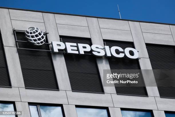 PepsiCo logo is seen on an office building in Krakow, Poland on May 11, 2023.