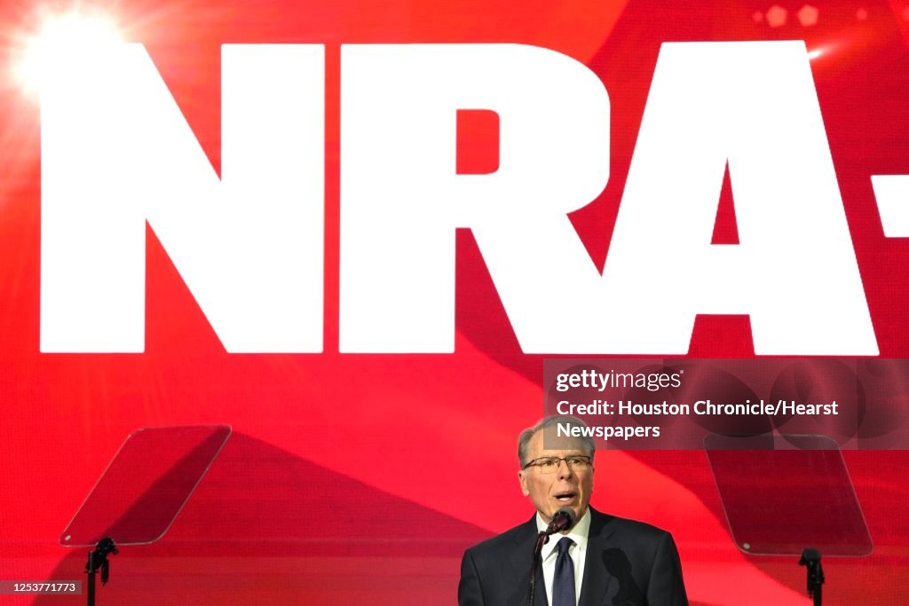 N Raila R Wayne LaPierre, CEO of the NRA, speaks during a the NRA-ILA... News ...