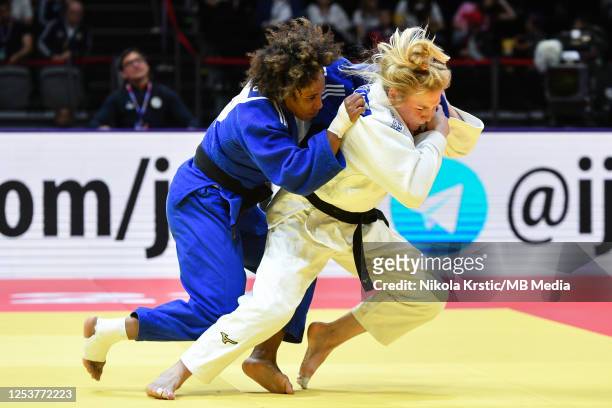 Kim Polling of Netherlands competes against AssmaaNiang of Marocco in Women's -70kg during the World Judo Championships 2023 - Day 5 on 11 May, 2023...