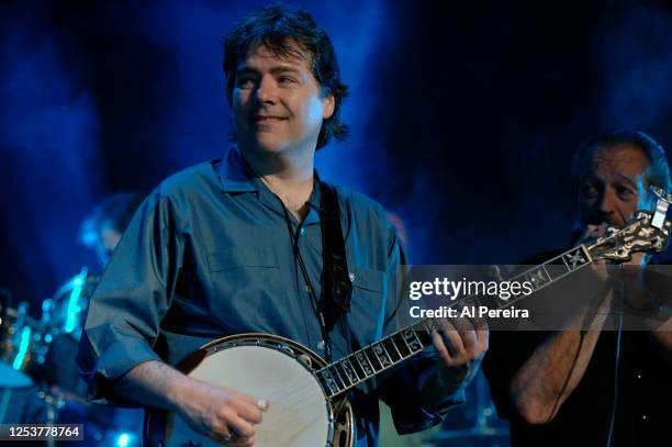 Bela Fleck and Charlie Musselwhite perform at the Sixth Annual Jammy Awards on April 20, 2006 at Madison Square Garden in New York City.