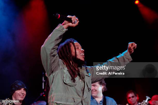 Stephen Marley performs at the Sixth Annual Jammy Awards on April 20, 2006 at Madison Square Garden in New York City.