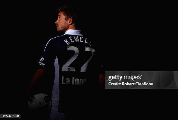 Harry Kewell poses during a Melbourne Victory A-League portrait session at AAMI Park on September 14, 2011 in Melbourne, Australia. Kewell has signed...