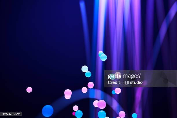 trajectory of a moving colored ball - arts culture and entertainment stock pictures, royalty-free photos & images