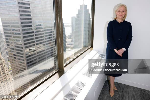 Amanda Blanc, CEO of insurance company Aviva, poses for a photo at the Aviva Canada office at First Canadian Place in Toronto. Toronto Star/Lance...