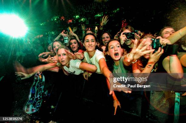 Fans of Irish pop vocal group Westlife at PepsiPop in Ahoy Rotterdam, Netherlands, 16 October 1999.