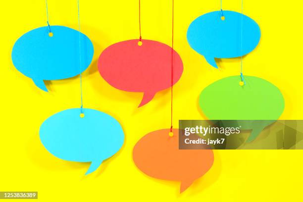 speech bubble - friendship background stock pictures, royalty-free photos & images