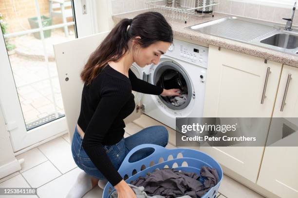 Washing Machine Top View Photos and Premium High Res Pictures - Getty ...