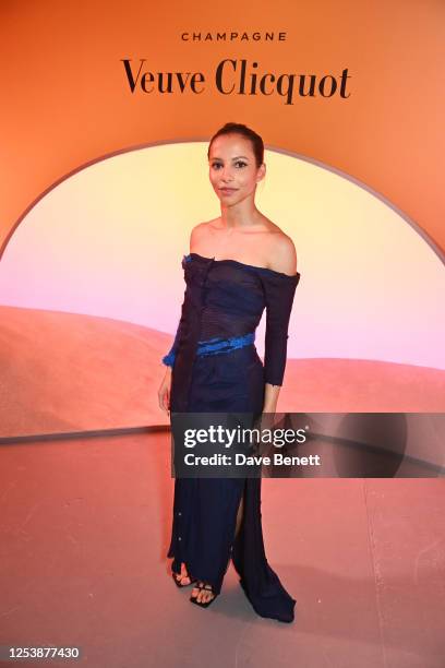 Francesca Hayward attends the grand opening of the Veuve Clicquot SOLAIRE CULTURE exhibition to celebrate the 250-year anniversary of the iconic...