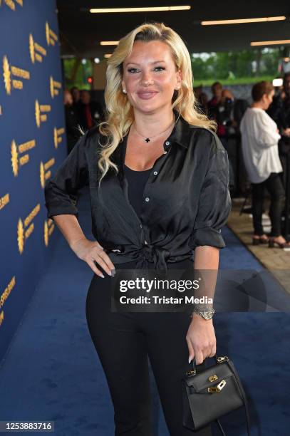 Evelyn Burdecki attends the Grand Opening of Merkur Spielbank on May 11, 2023 in Monheim, Germany.