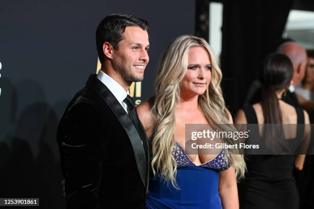 Brendan McLoughlin and Miranda Lambert at the 58th Academy of Country Music Awards from Ford Center at The Star on May 11, 2023 in Frisco, Texas.
