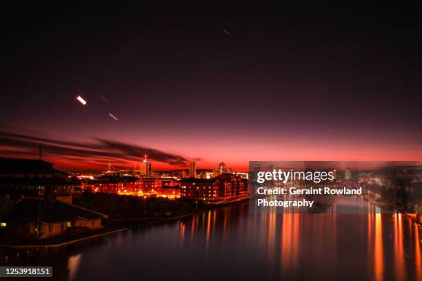 the capital of wales - cardiff bay stock pictures, royalty-free photos & images