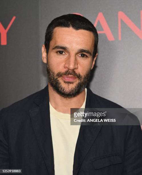Actor Christopher Abbott arrives for the premiere of Zachary Wigon's "Sanctuary" at Metrograph in New York City on May 11, 2023.