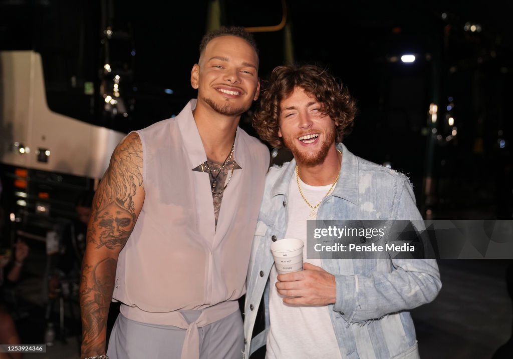 Kane Bailey Rapper Kane Brown and Bailey Zimmerman at the 58th Academy of Country Music ...