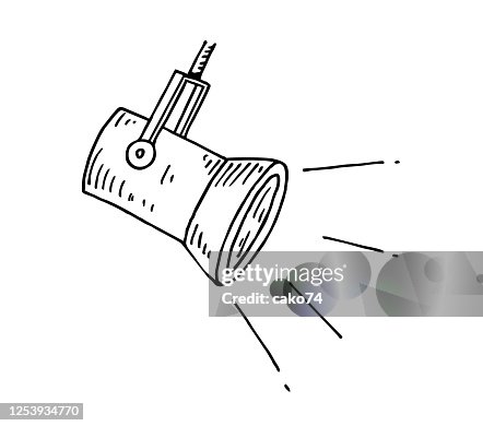 Handgezeichneter Scheinwerfer Handgezeichneter Scheinwerfer