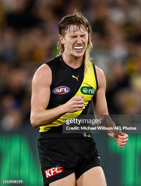 Hugo Ralph Hugo Ralphsmith of the Tigers rues a missed shot on goal during the ...