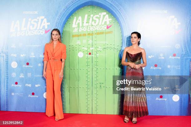 Silvia Alonso and María León attend "La Lista de los Deseos" premiere on July 02, 2020 in Madrid, Spain. This is the first film premiere in Spain...