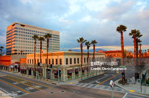 downtown san bernadino, california - san bernardino stock pictures, royalty-free photos & images