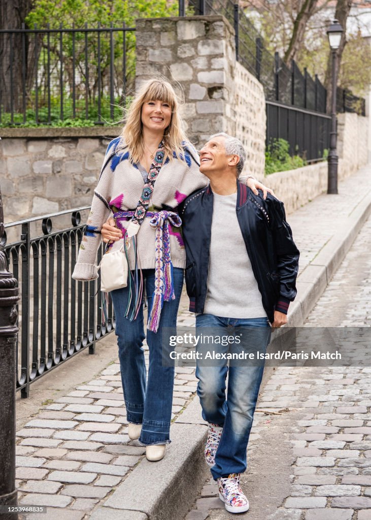 Nagui & Melanie Page, Paris Match Issue 3856, March 29, 2023