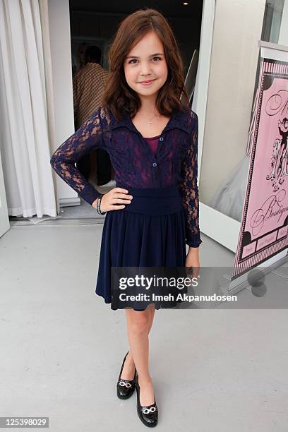 Actress Bailee Madison attends the Nathalie Dubois Pre-Emmy Gift Suite at Luxe Hotel on September 16, 2011 in Beverly Hills, California.