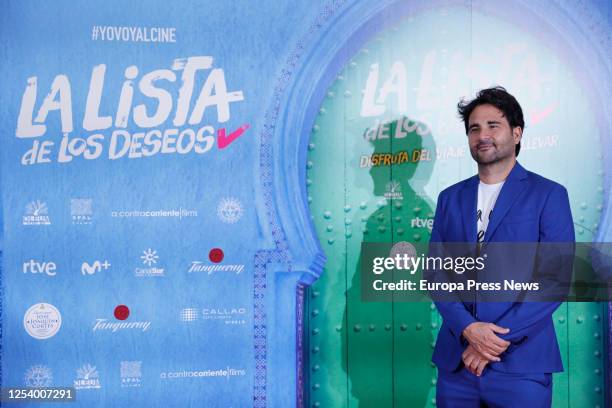 Film director Álvaro Díaz Lorenzo poses during the first preview of Álvaro Díaz Lorenzo's film 'La Lista de los Deseo' after the opening of theaters...