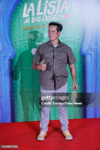 Actor Jorge Sanz poses during the first preview of Álvaro Díaz Lorenzo's film 'La Lista de los Deseo' after the opening of theaters in Spain, at the...
