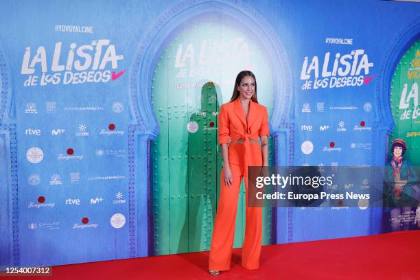 Actresa Silvia Alonso poses during the first preview of Álvaro Díaz Lorenzo's film 'La Lista de los Deseo' after the opening of theaters in Spain, at...