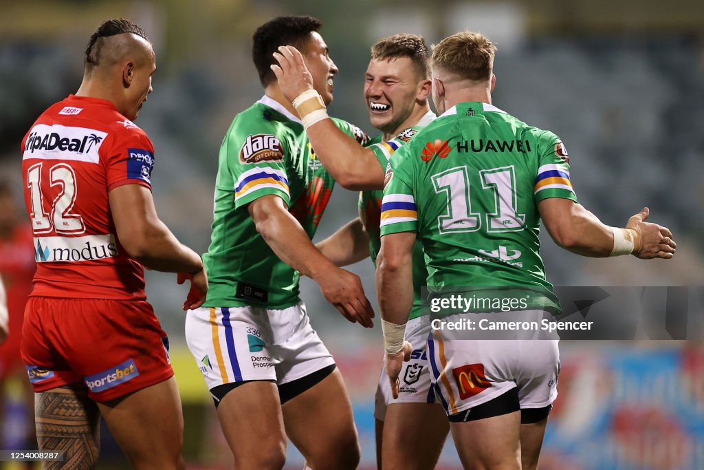 NRL Rd 8 - Raiders v Dragons
