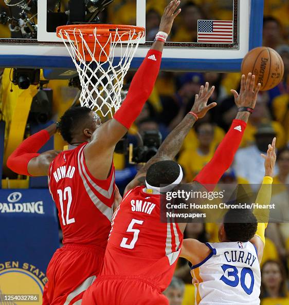 Josh Smith Rockets Tenure Houston Rockets center Dwight Howard and forward Josh Smith defend a ...
