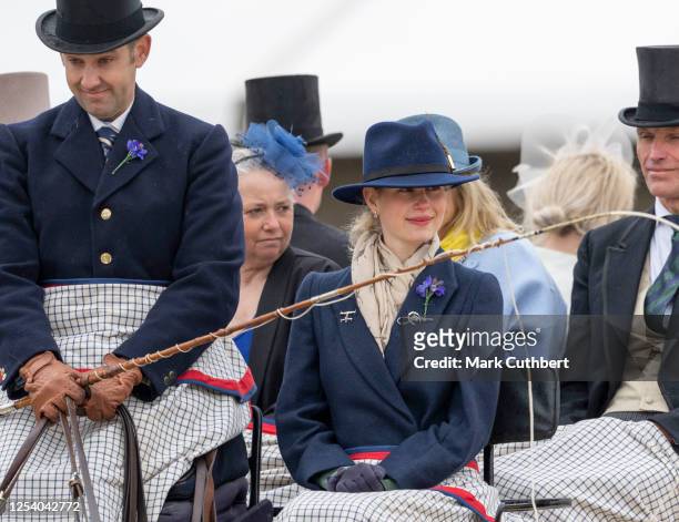 Lady Louise Windsor competing in The Coaching Marathon during the 2023 Royal Windsor Horse Show at Windsor Castle on May 12, 2023 in Windsor, England.