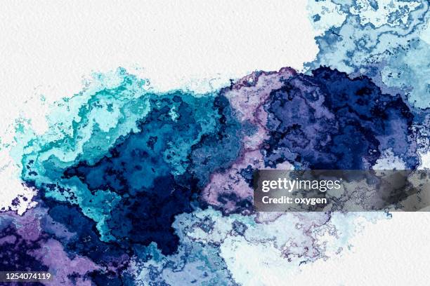 abstract watercolor gradient blue purple digital background in blue color. - dark blue watercolor stock pictures, royalty-free photos & images
