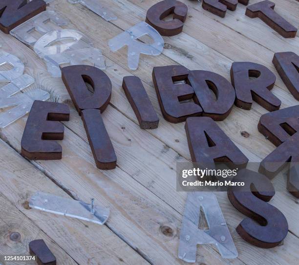Disordered Letters Plastic Alphabet Blocks Photos and Premium High Res Pictures - Getty Images
