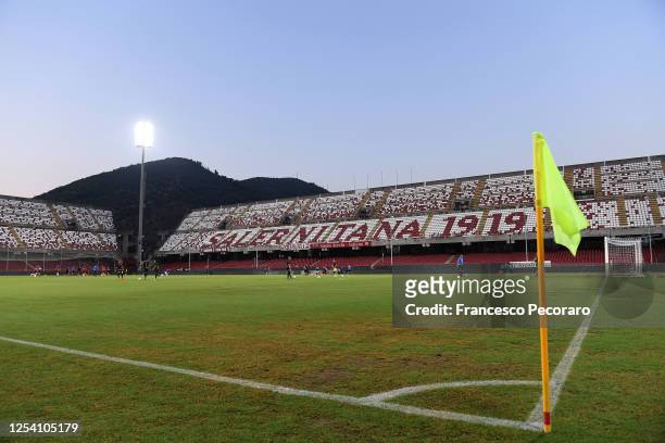 General view of Stadio Arechi during the serie B match between US Salernitana v SS Juve Stabia at Stadio Arechi on July 03, 2020 in Salerno, Italy.