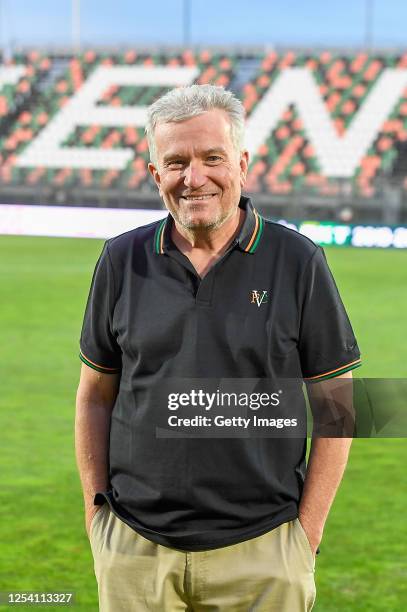 Venezia new President Duncan Niederauer looks on during the serie B match between Venezia FC and FC Empoli at Stadio Pier Luigi Penzo on July 03,...