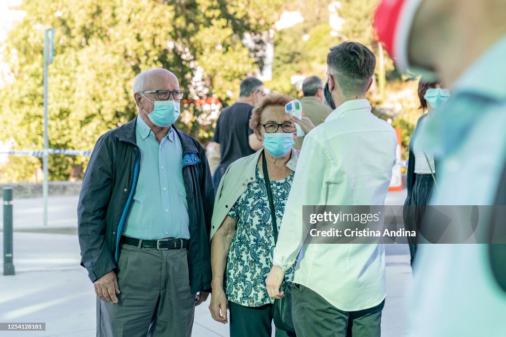 PSOE Rally In Arteixo Ahead of Elections in Galicia