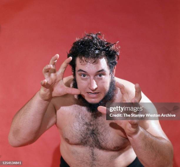 Professional wrestler Gorilla Monsoon of the United States poses for a portrait circa October, 1963 in New York, New York.
