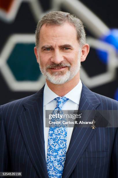 King Felipe VI of Spain is seen at the Innovation and Design National awards 2019 at Ciudad de las Artes Y Las Ciencias on July 03, 2020 in Valencia,...