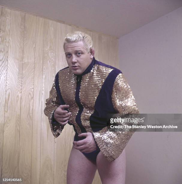 Professional wrestler Ray Stevens of the United States poses for a portrait circa November, 1962 in New York, New York.