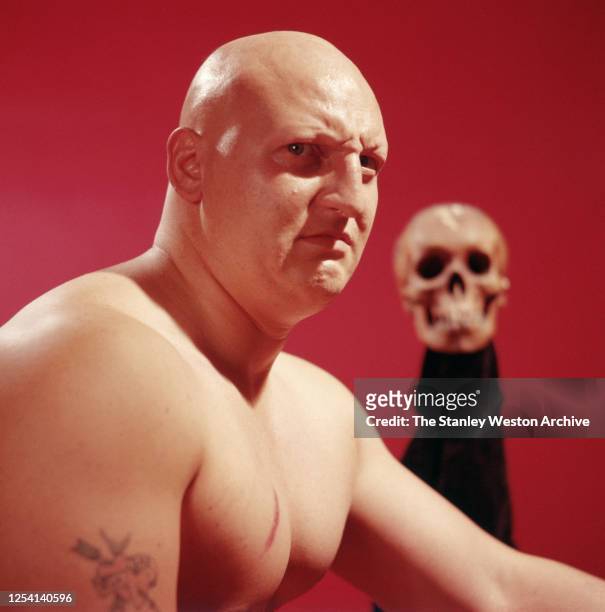 Professional wrestler Skull Murphy of the United States poses for a portrait circa September, 1960 in New York, New York.
