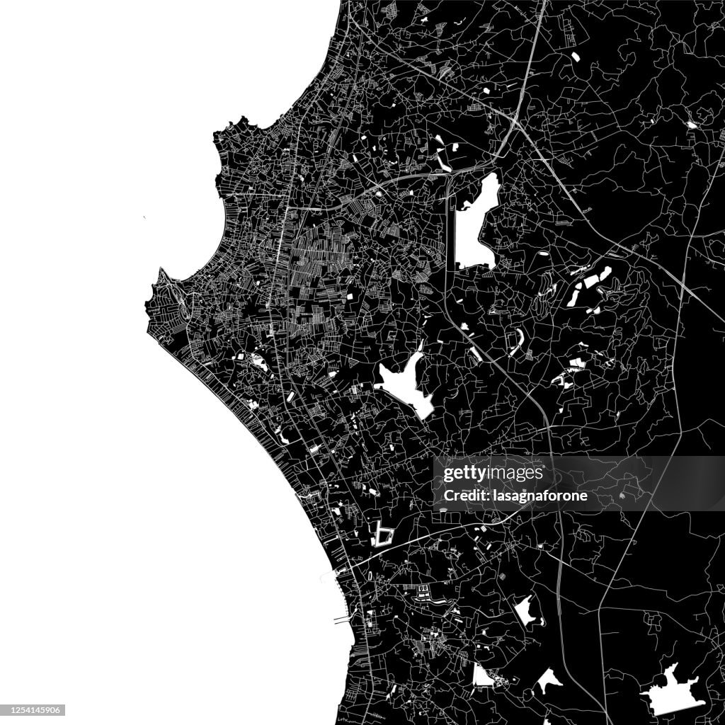 Pattaya, Thailand Vector Kaart